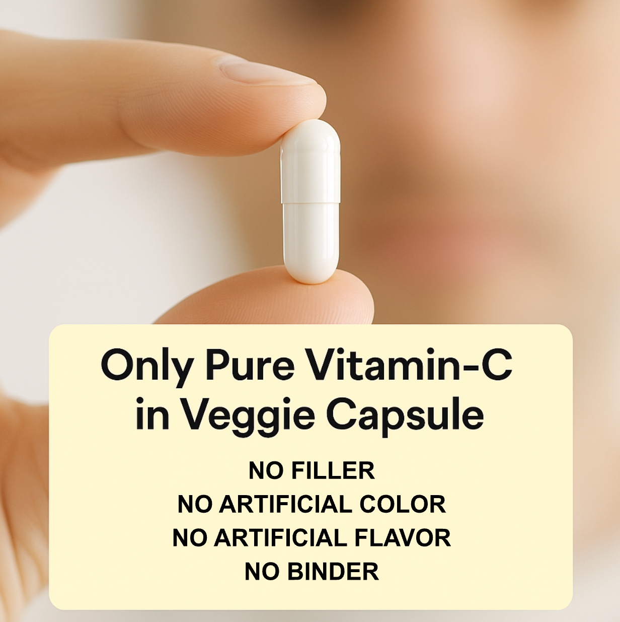 Pure VITAMIN C for Mega Dose, 180 Veggie Capsule