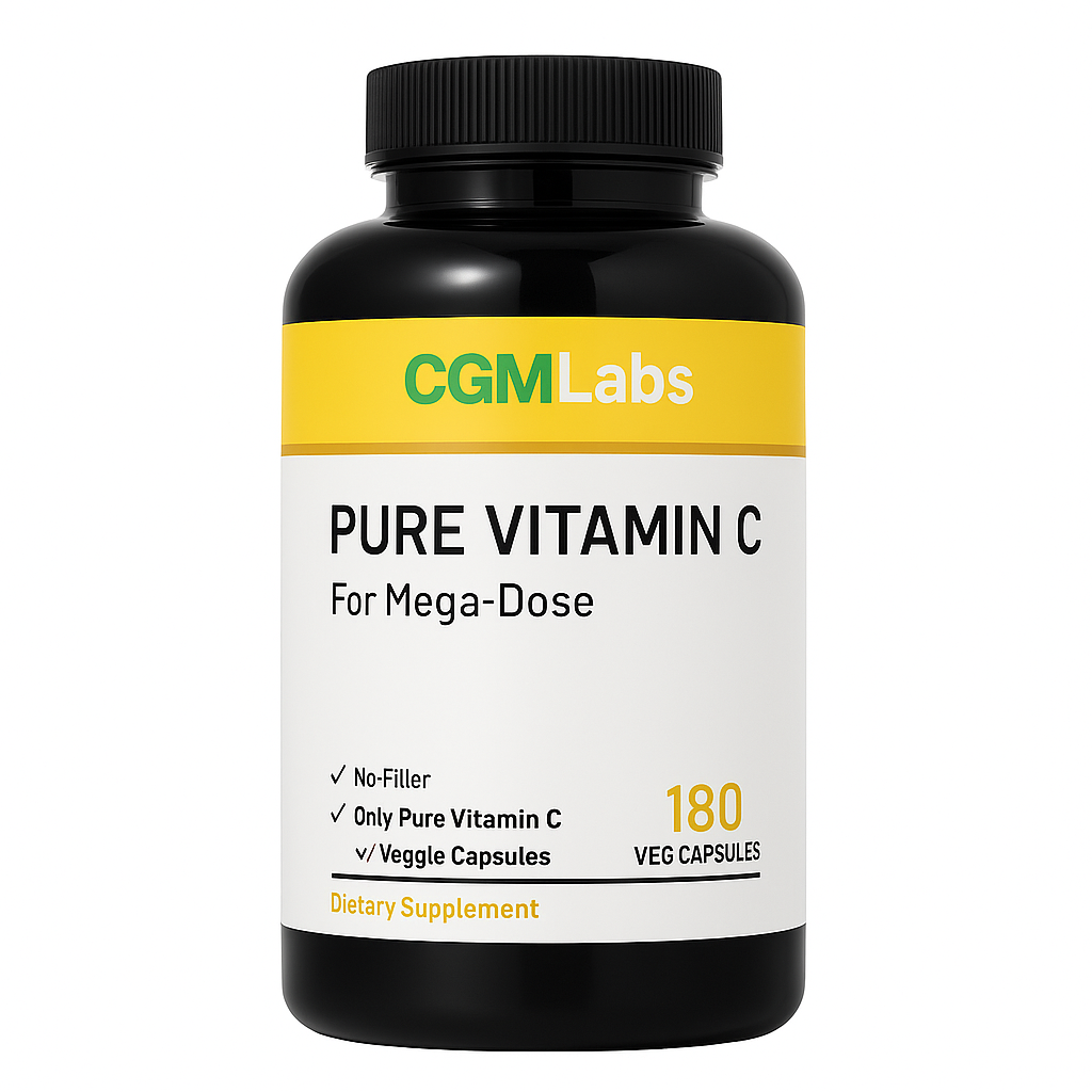 Pure VITAMIN C for Mega Dose, 180 Veggie Capsule
