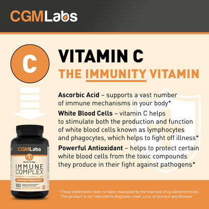 CGM Labs - Once A Day Immune Complex - 180 Capsules