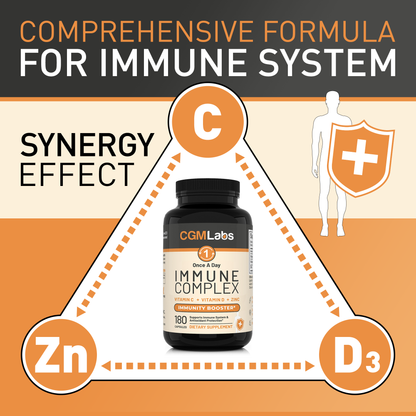 CGM Labs - Once A Day Immune Complex - 180 Capsules