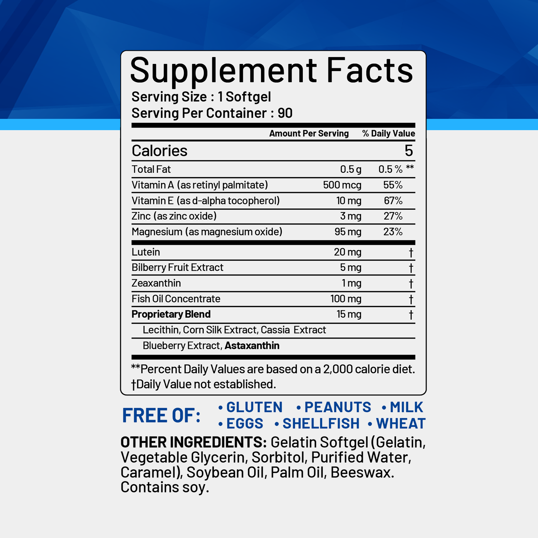 Govision Supplement NEW! - Vision Care Plus - Complete Dietary Supplement for Your Vision ...